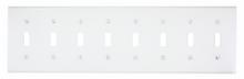 Leviton S602-W - 8G 8 TOGGLE PAINTED WP