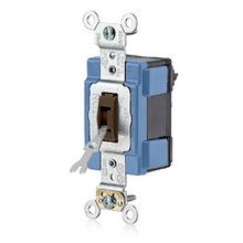 Leviton M1201-L - 15A 125V LEV LOK LCK SP TGLE BROWN