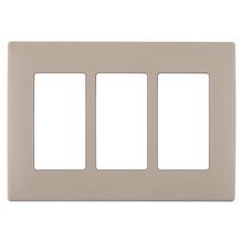 Leviton REWP3-CA - RENU 3 GANG WLPLT CAF+ LATTE