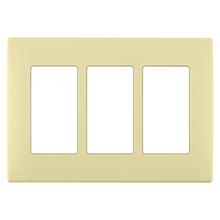 Leviton REWP3-CS - RENU 3 GANG WLPLT CORN SILK
