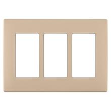 Leviton REWP3-DT - RENU 3 GANG WLPLT DAPPER TAN