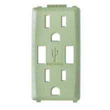 Leviton RKAA1-PS - PS RENU USB CHGER 15A REC FACEPLATE