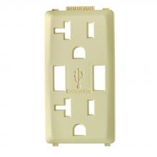 Leviton RKAA2-GC - GD CST WH RENU USB CHGR 20A REC FACEPL