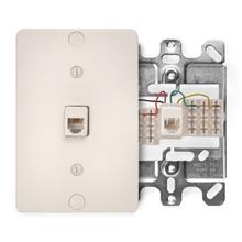 Leviton 40253-T - MODULAR JACK PHONE 110 6P4C LA