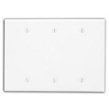 Leviton PJ33-W - 3 GANG BLANK WLPLT MID WHT