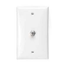 Leviton 80781-T - SG WALLPLATE W/ ONE F-CONN, LA