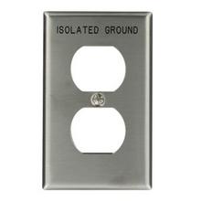 Leviton 84003-IG - SS 1-G DUPL WP ENGRAVED ISOLATED GRND