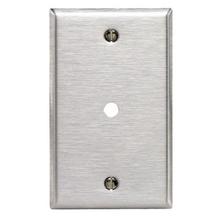 Leviton 84013-40 - 1G SS METAL WP SATIN 302 1PHONE/CABLE