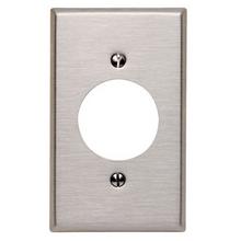 Leviton 84020-40 - 1G SS METAL WALLPLATE SATIN 302 1PWR RCP
