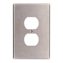 Leviton 84103-40 - 1G SS WP SATIN 302 OVERSIZED 1DUPLEX