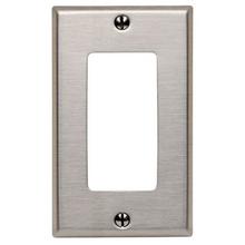 Leviton SSJ26-40 - 1G DECORA SS METAL WALLPLATE SATIN 302