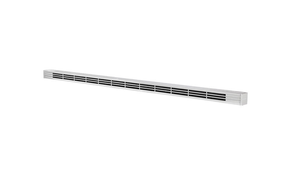 ALUMINUM MINI ARCH. BASEBOARD ANODIZED ALUMINUM