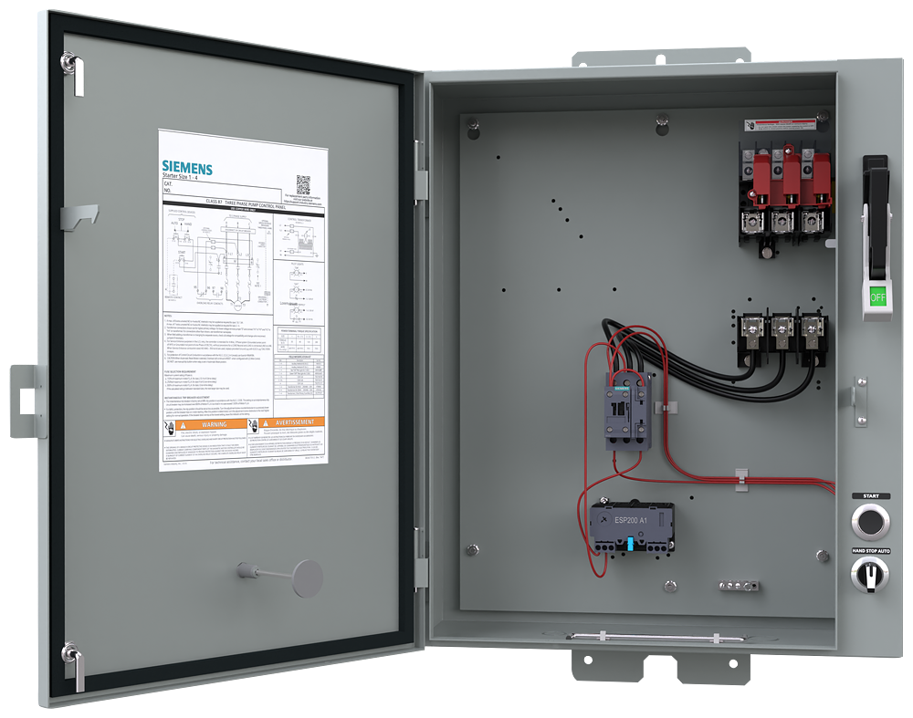 Pump panel,S1,30A/600V FD,5.5-22A,600V