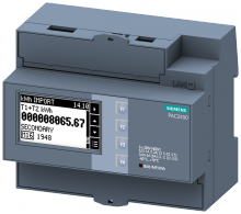 Siemens 7KM2200-2EA30-1HA1 - PAC2200, LCD,DIN RAIL, 5A Modbus RTU,MID