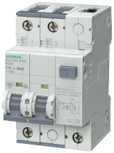 Siemens 5SU1324-7FA40 - FI/LS PROTECTOR TYPE A, IFN 30MA, 10KA