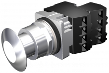 Siemens 52PP2DBG - PP2,CHROME,MTD,FV 24V INC,CHR-WHITE,2NC