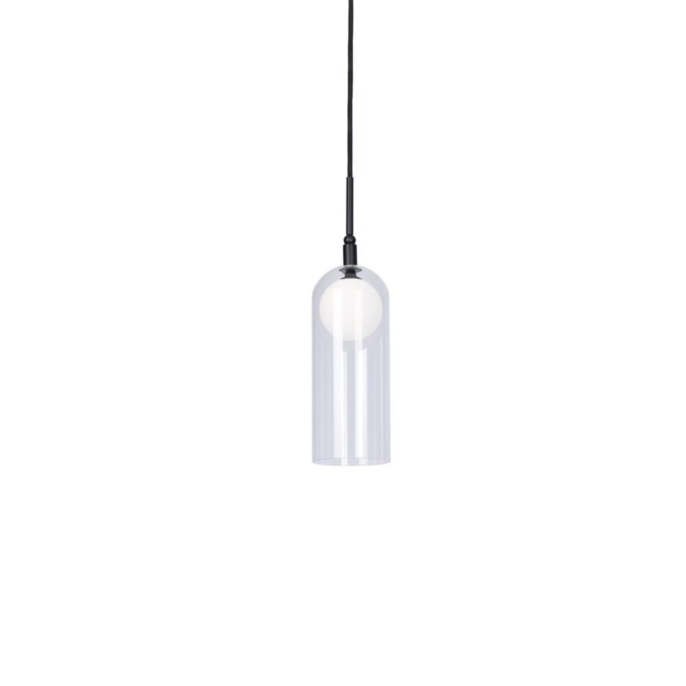 Stylo 4-in Black LED Pendant