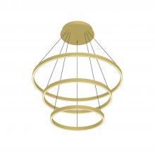 Kuzco Lighting Inc CH87332-BG - Cerchio 32-in Brushed Gold LED Chandeliers