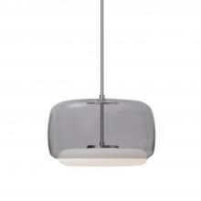 Kuzco Lighting Inc PD70615-SM/BN-UNV - Enkel 15-in Smoked/Brushed Nickel LED Pendant