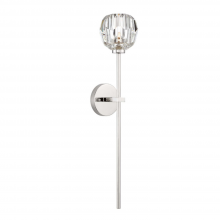 ZEEV Lighting WS70031-1-PN - 1-Light 12" Polished Nickel Wallchieres Crystal Wall Sconce
