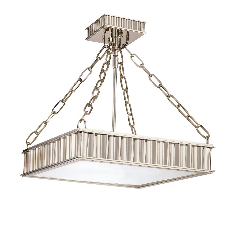 3 LIGHT SEMI FLUSH