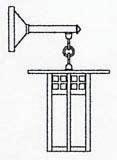 9" glasgow wall mount with straight arm