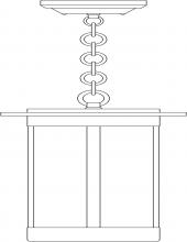 Arroyo Craftsman SAH-9WO-RC - 9" Santorini Pendant