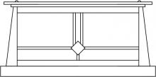 Arroyo Craftsman ABC-15AM-VP - 15" Aberdeen column mount