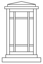 Arroyo Craftsman AVC-6CR-RB - 6" avenue column mount