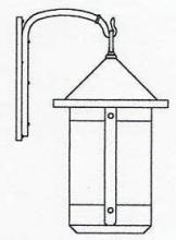 Arroyo Craftsman BB-14TLGW-BZ - 14" berkeley tall-long body wall mount