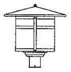 Arroyo Craftsman BP-17GW-AC - 17" berkeley post mount