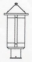 Arroyo Craftsman BP-7LGW-AC - 7" berkeley long body post mount