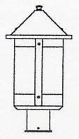 Arroyo Craftsman BP-8GW-AC - 8" berkeley post mount