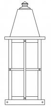 Arroyo Craftsman HC-8LGW-AC - 8" hartford long body column mount