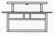 Arroyo Craftsman HCM-15DTGW-AC - 15" huntington close to ceiling mount, double t-bar overlay