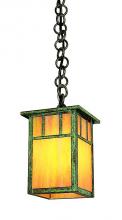 Arroyo Craftsman HH-4LAGW-AC - 4" huntington one light pendant with classic arch overlay