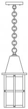 Arroyo Craftsman HH-6GW-MB - 6" hartford  pendant