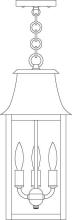 Arroyo Craftsman ORH-8RM-MB - 8" orpington pendant