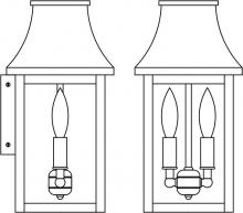 Arroyo Craftsman PRW-7CLR-AB - 7" Providence flush wall mount