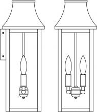 Arroyo Craftsman PRW-7LCS-VP - 7" Providence long body flush wall mount