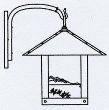 Arroyo Craftsman TRB-16TRGW-P - 16" timber ridge wall bracket with trout filigree