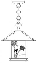 Arroyo Craftsman TRH-12PTCS-MB - 12" timber ridge pendant with palm tree  filigree