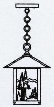 Arroyo Craftsman TRH-9MNCS-MB - 9" timber ridge pendant with mountain filigree