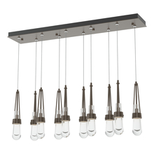 Hubbardton Forge 131207-SKT-STND-05-ZM0434 - Link 10-Light Clear Glass Pendant