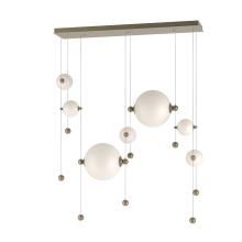 Hubbardton Forge 139054-LED-STND-84-GG0694 - Abacus 7-Light Double Linear LED Pendant