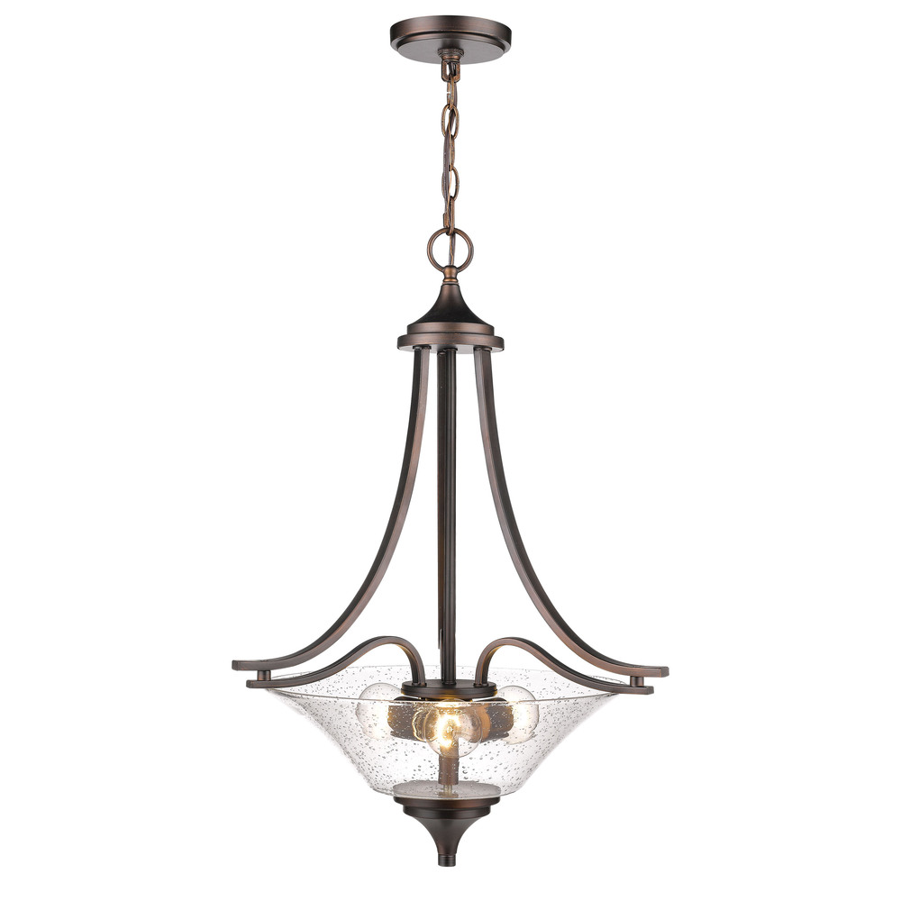 Natalie 3-Light Pendant light Rubbed Bronze