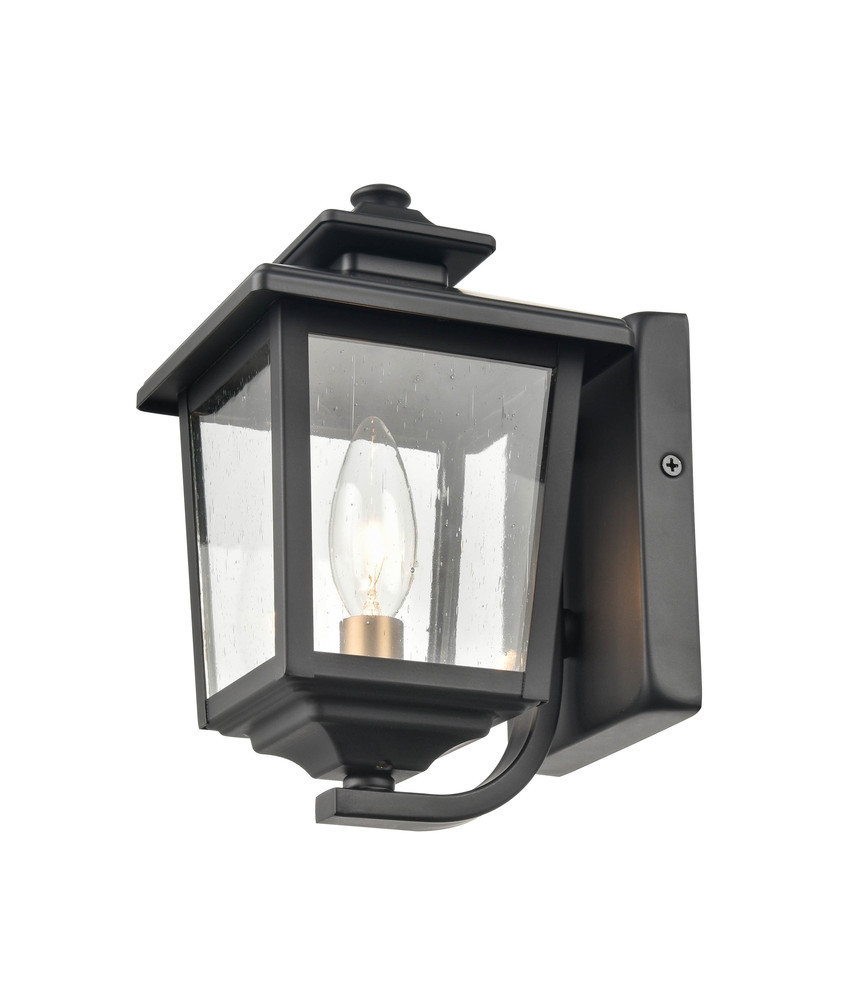 Eldrick 1-Light Outdoor Wall Sconce Powder Coated Black