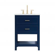 Elegant VF19024BL - 24 inch Single Bathroom Vanity in Blue