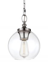 Visual Comfort & Co. Studio Collection P1308PN - Tabby Clear Glass Mini Pendant