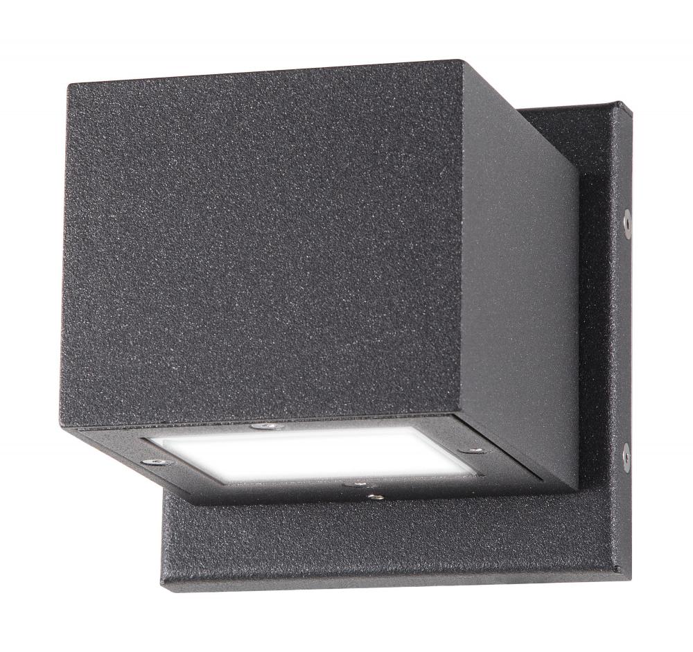 Verona LED Small Square Up/Down Fixture; Anthracite Finish